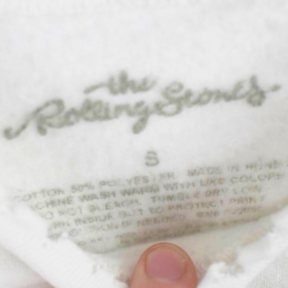 ROLLING STONES tongues distressed graphic oversized sweatshirt Urban Outfitters - Picture 6 of 9